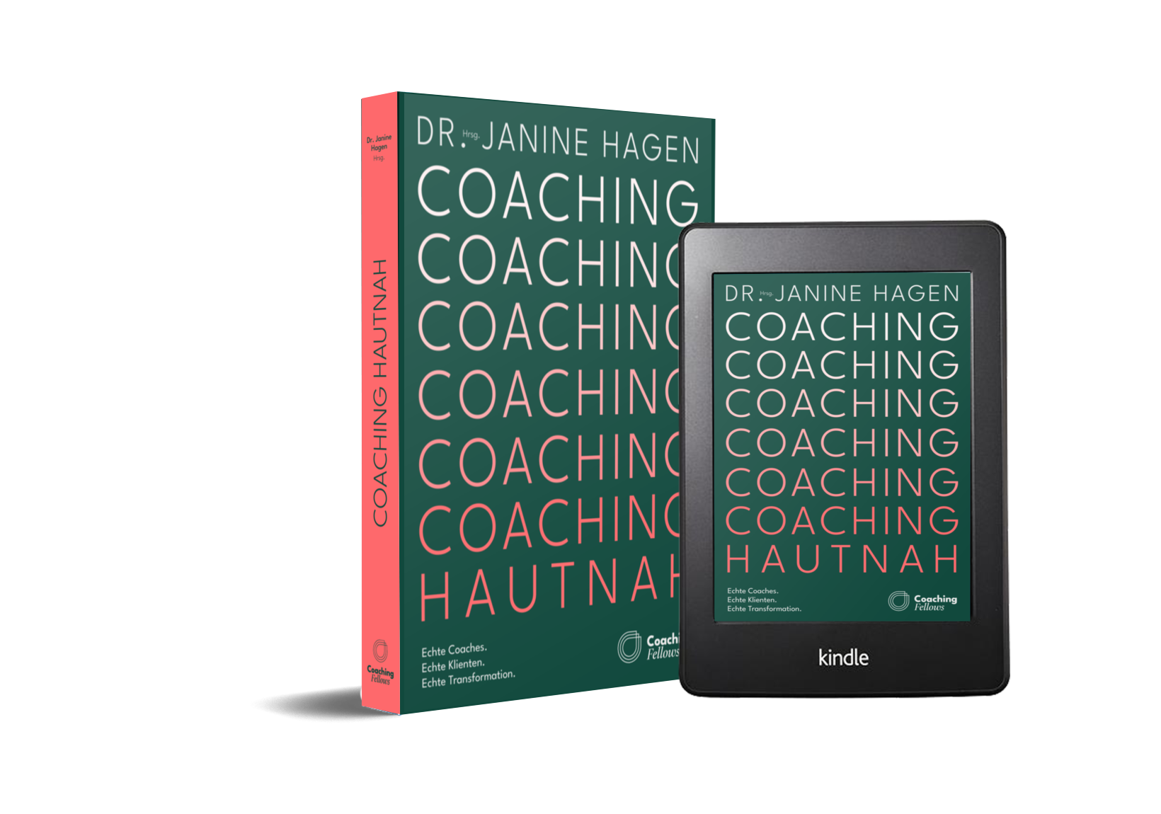 Coaching hautnah_Mockup Buch und Tablet
